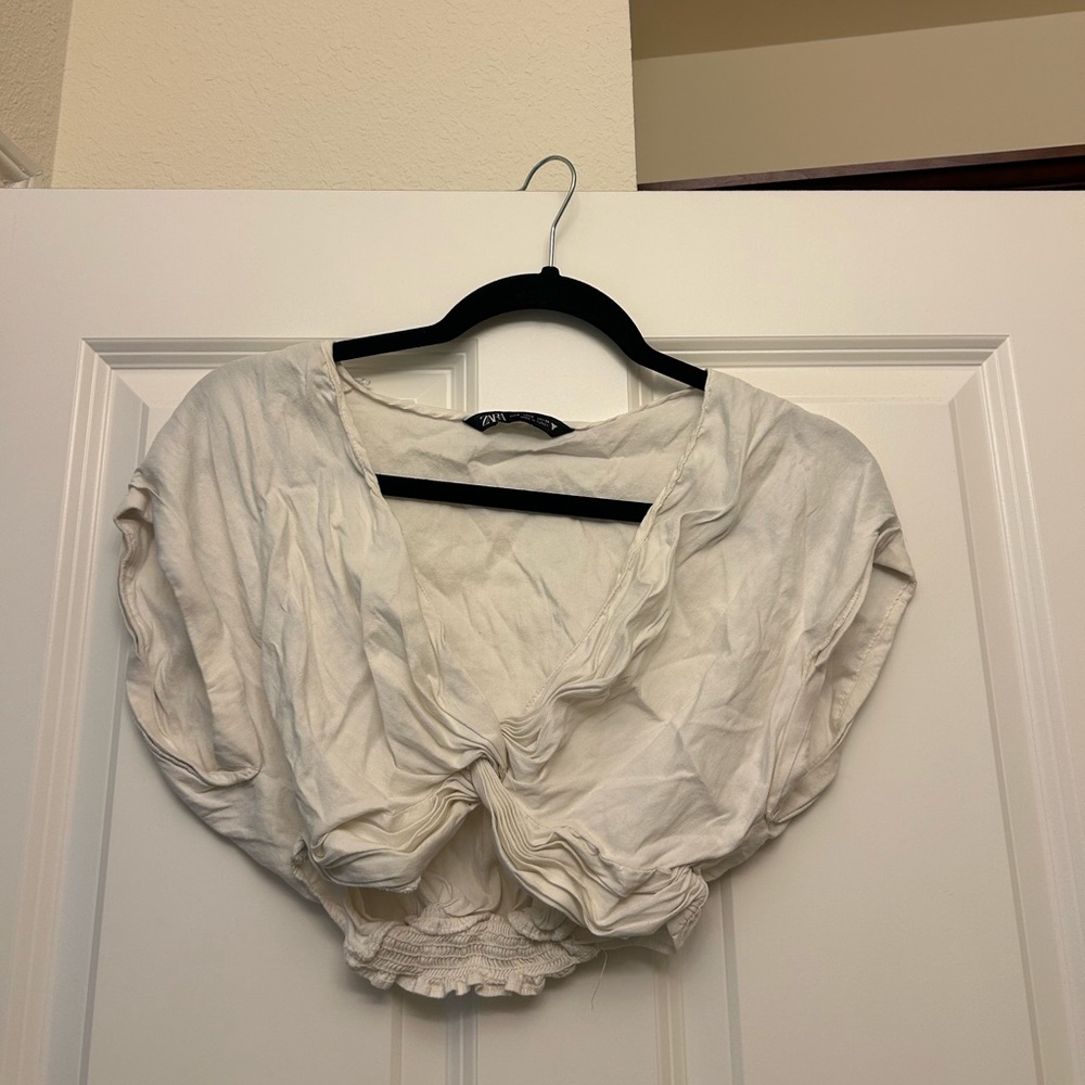 Zara Twist Front Crop Top